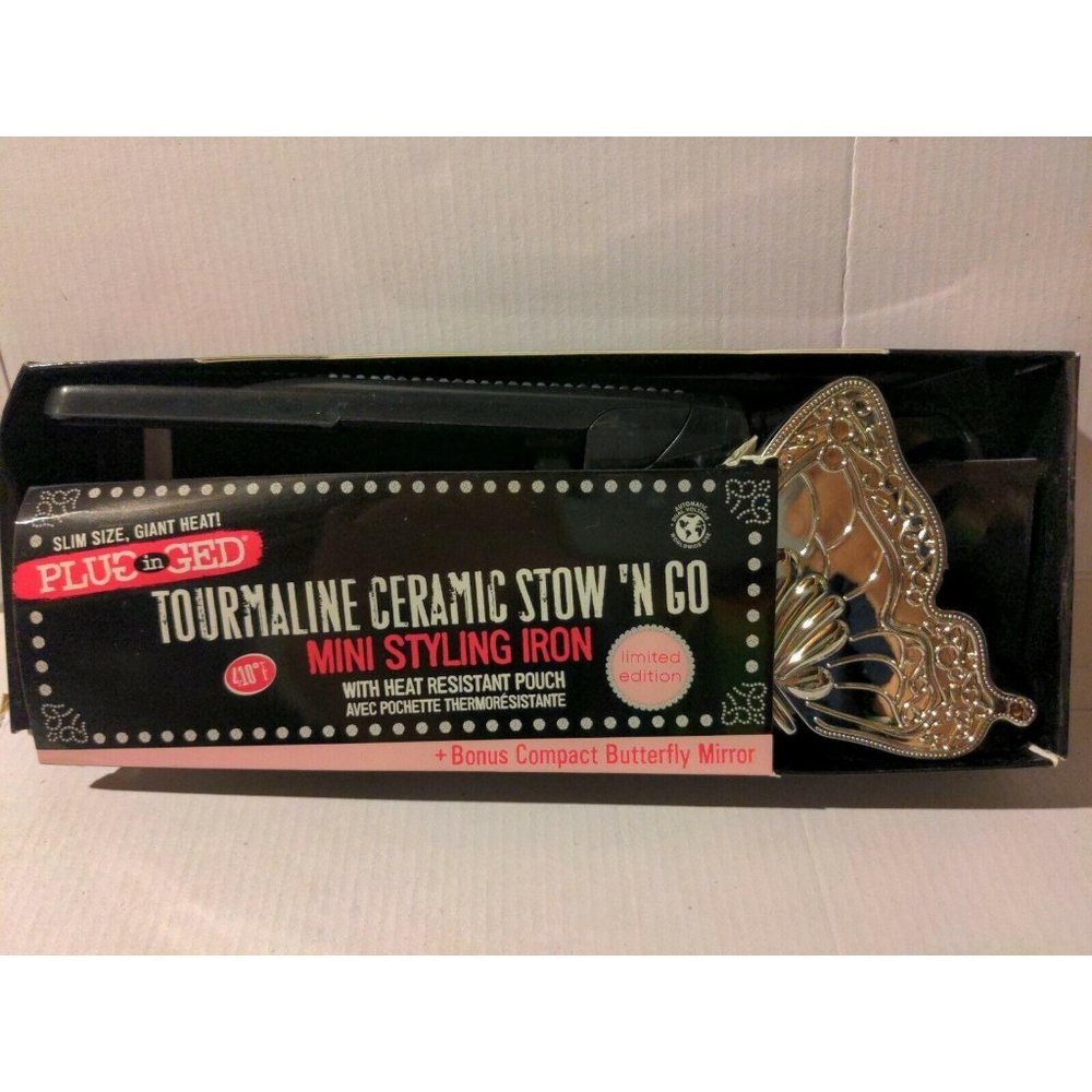 Plugged In Tourmaline mini styling iron Stow N Go